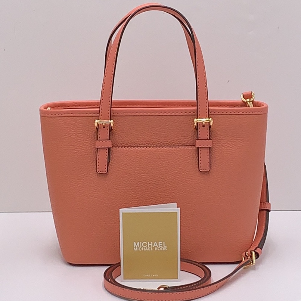 Michael Kors Xs Cryl Conv Tz Tote Sherbert Leather - Picture 3 of 16